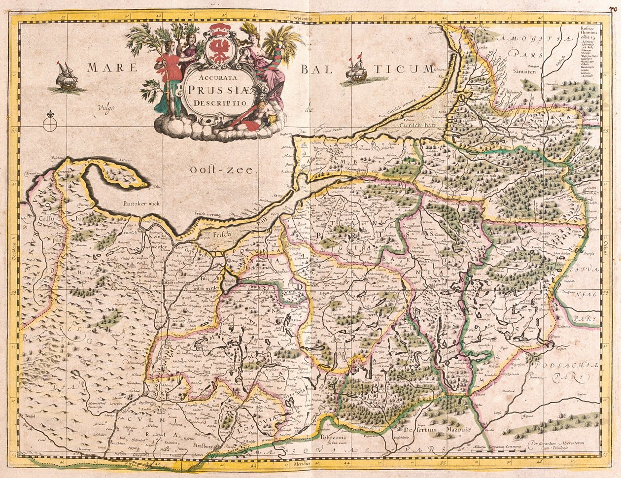 Carte du Royaume de Prusse (Allemagne) - Frederick de Wit