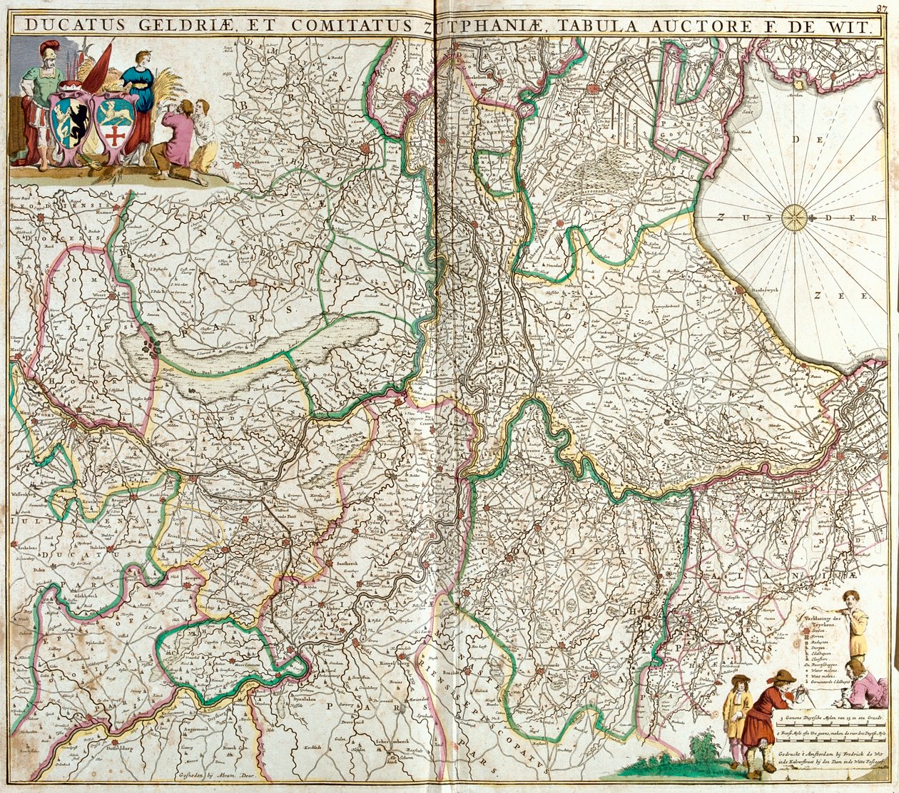 Overijssel, Hollande-Septentrionale, Gueldre, Brabant-Septentrional, Utrecht, Région flamande, Pays-Bas, Belgique - Frederick de Wit