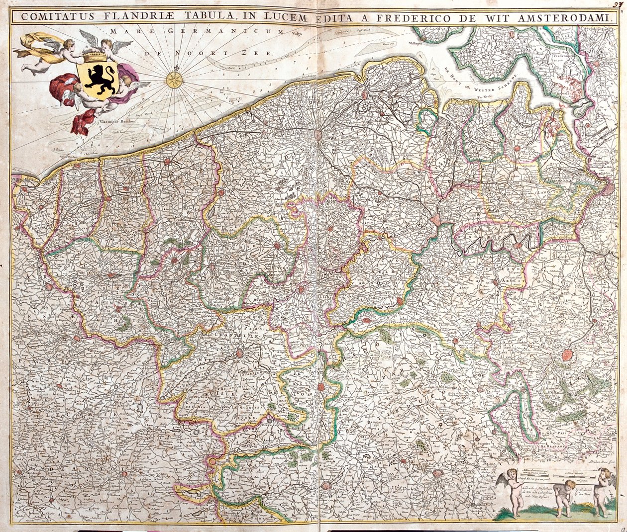 Zélande, Nord-Pas-de-Calais, Région flamande, Wallonie, Bruxelles, Pays-Bas, France, Belgique - Frederick de Wit