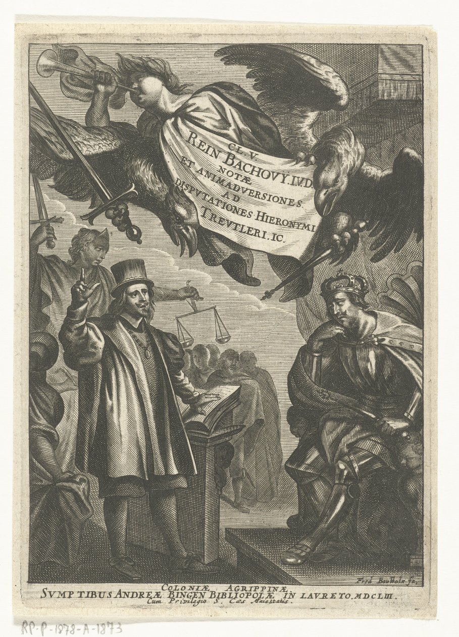 Disputes de Reinhard Bachow von Echt et Hieronymus Treutler - Frederik Bouttats (I)