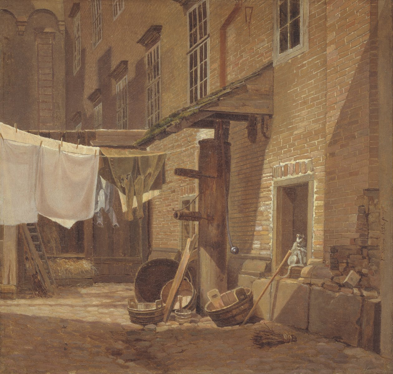 La cour arrière du palais de Charlottenborg - Frederik Hansen Sodring