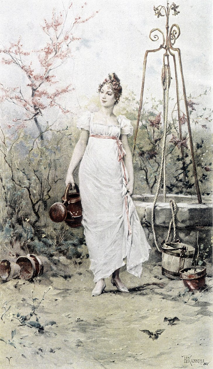 Femme revenant d
