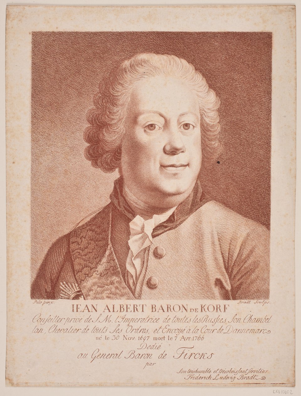 Envoyé russe Baron Korf - Frederik Ludvig  Bradt
