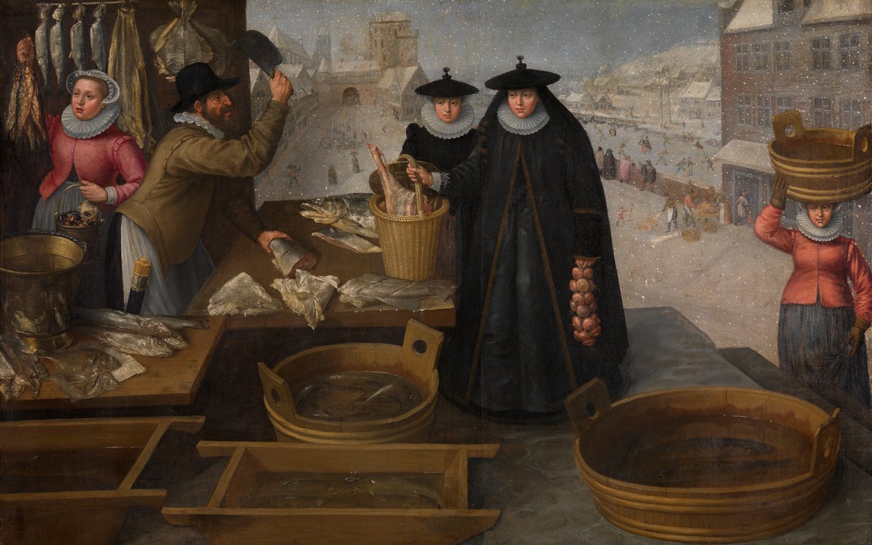 Marché aux poissons - Frederik Valckenborch