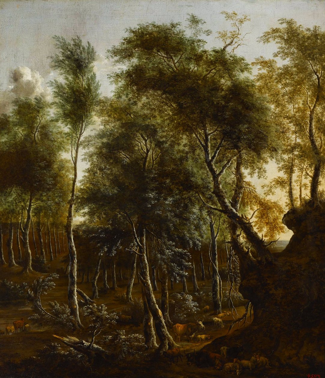 Un paysage boisé - Frederik de Moucheron