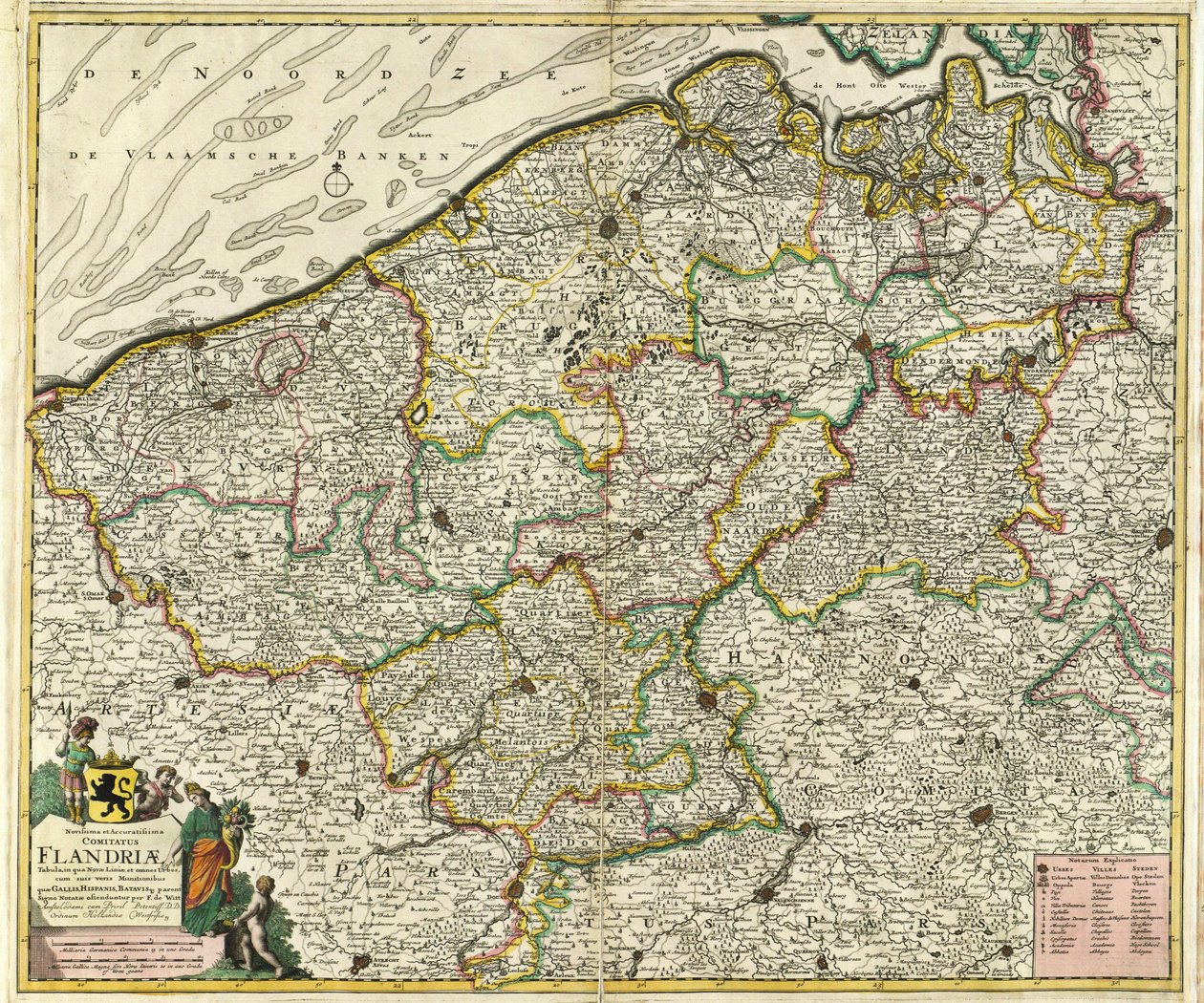 Novissima et Accuratissima Comiatus Flandriæ - Frederik de Wit