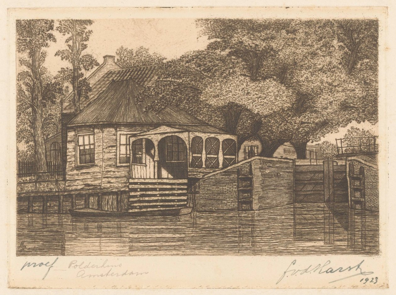 Maison de polder - Frederik van der Harst (signed by artist)