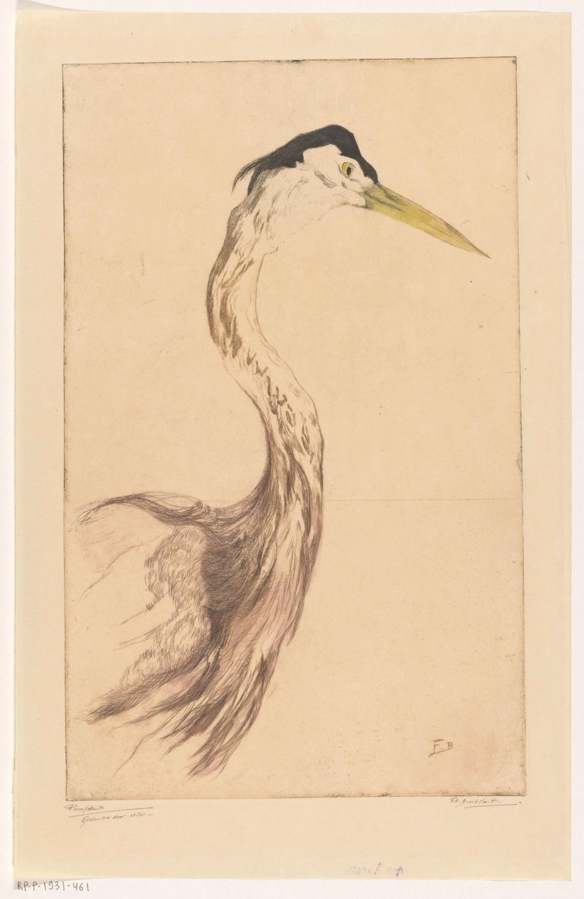 Héron - Frederika Henriëtte Broeksmit (signed by artist)