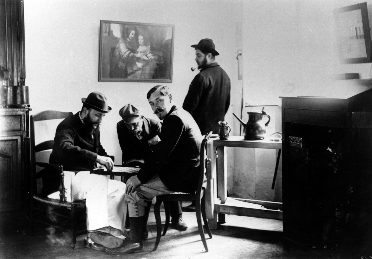Partie de dames au Relais, maison de la famille Natanson à Villeneuve-sur-Yonne, vers 1899 - French Photographer