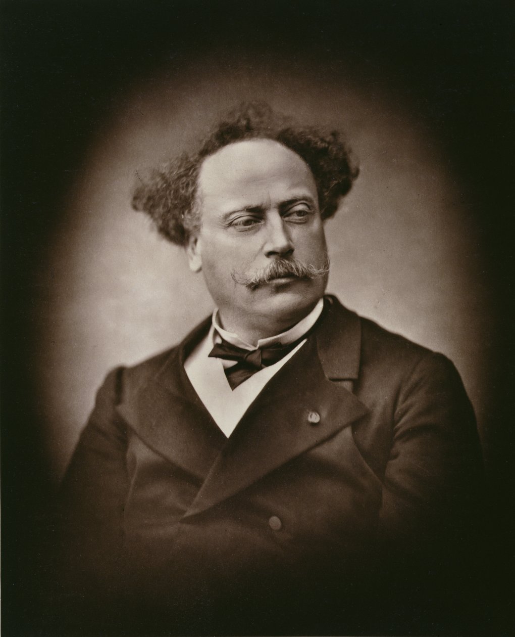 Alexandre Dumas Fils (1824-95), de la Galerie Contemporaine, c.1874-78 - French Photographer