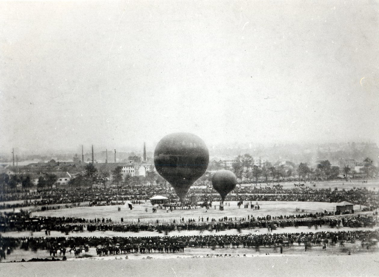 Le ballon géant de Félix Nadar à Paris, vers 1863 - French Photographer