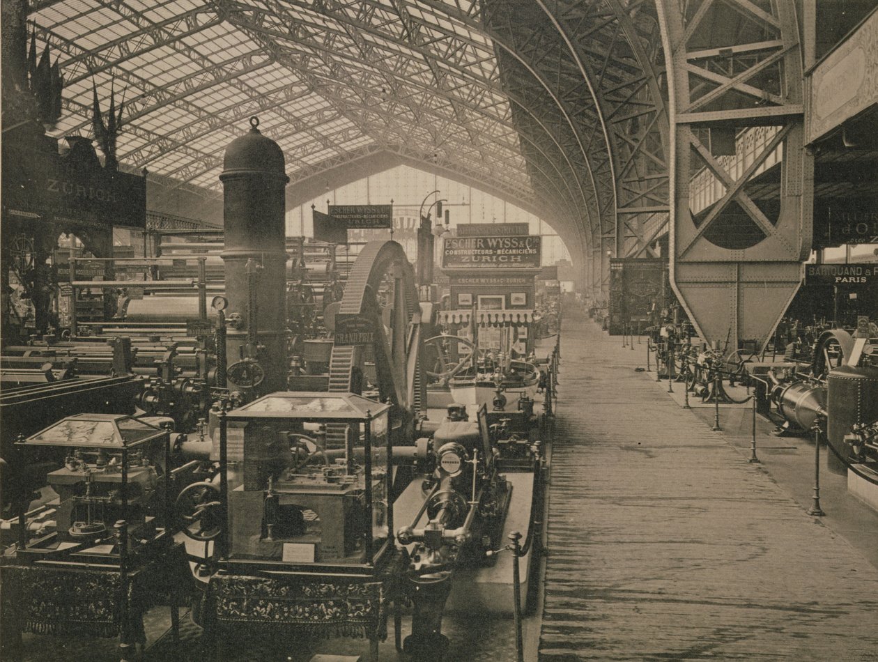 Vue intérieure de la salle des machines, extrait de L