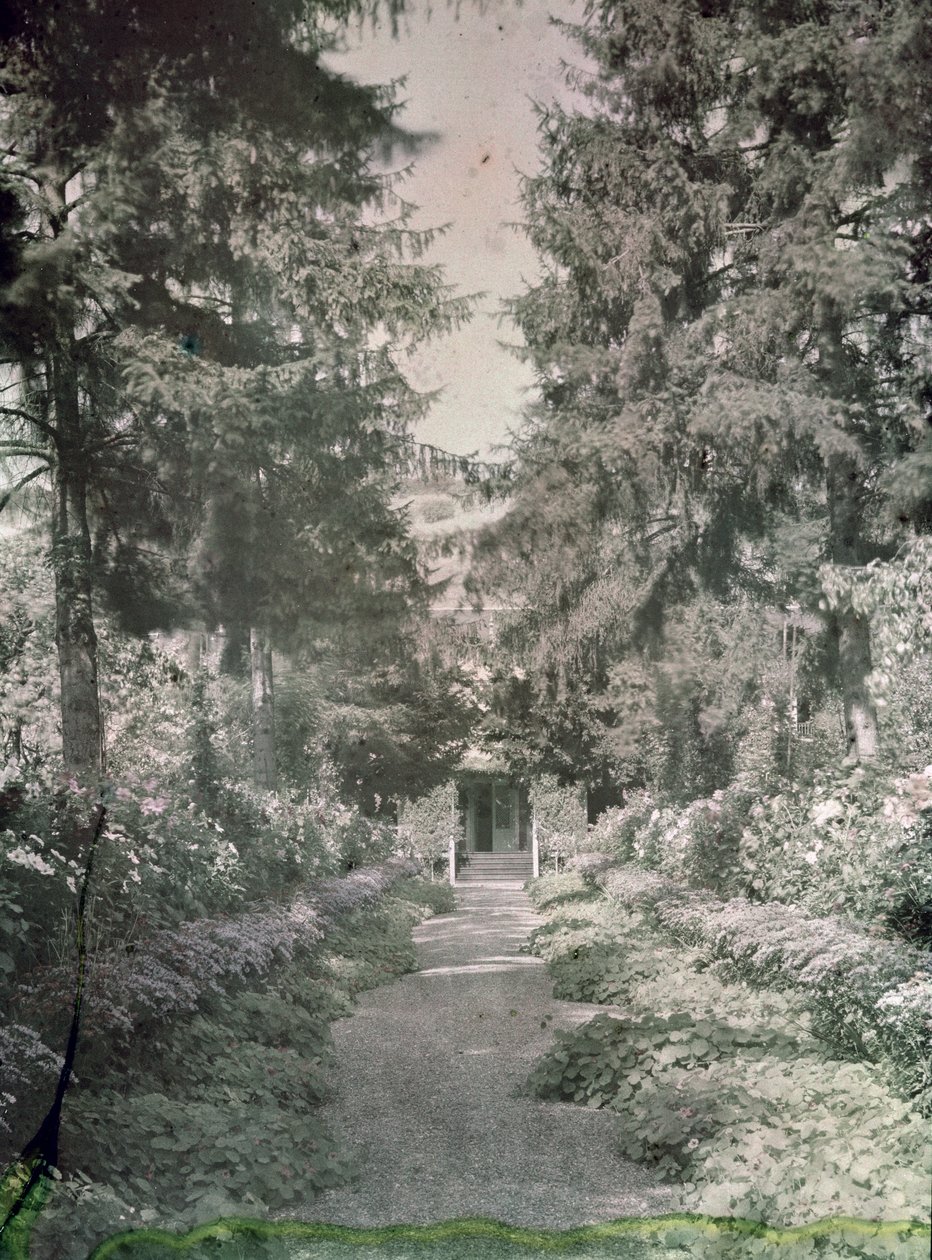Sentier dans le jardin de Monet à Giverny, début des années 1920 - French Photographer