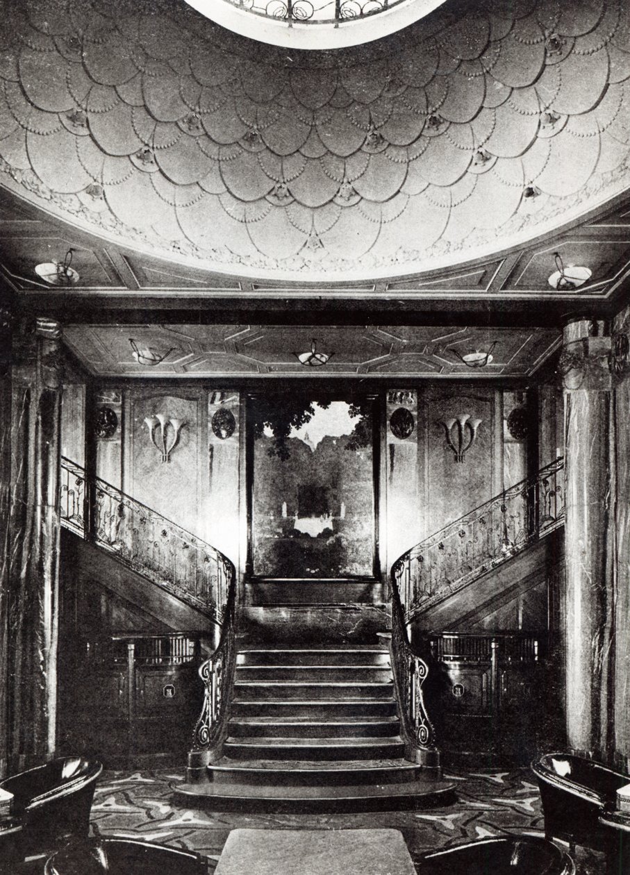 Salle de fumeurs de première classe du paquebot Paris, vers 1925 - French Photographer