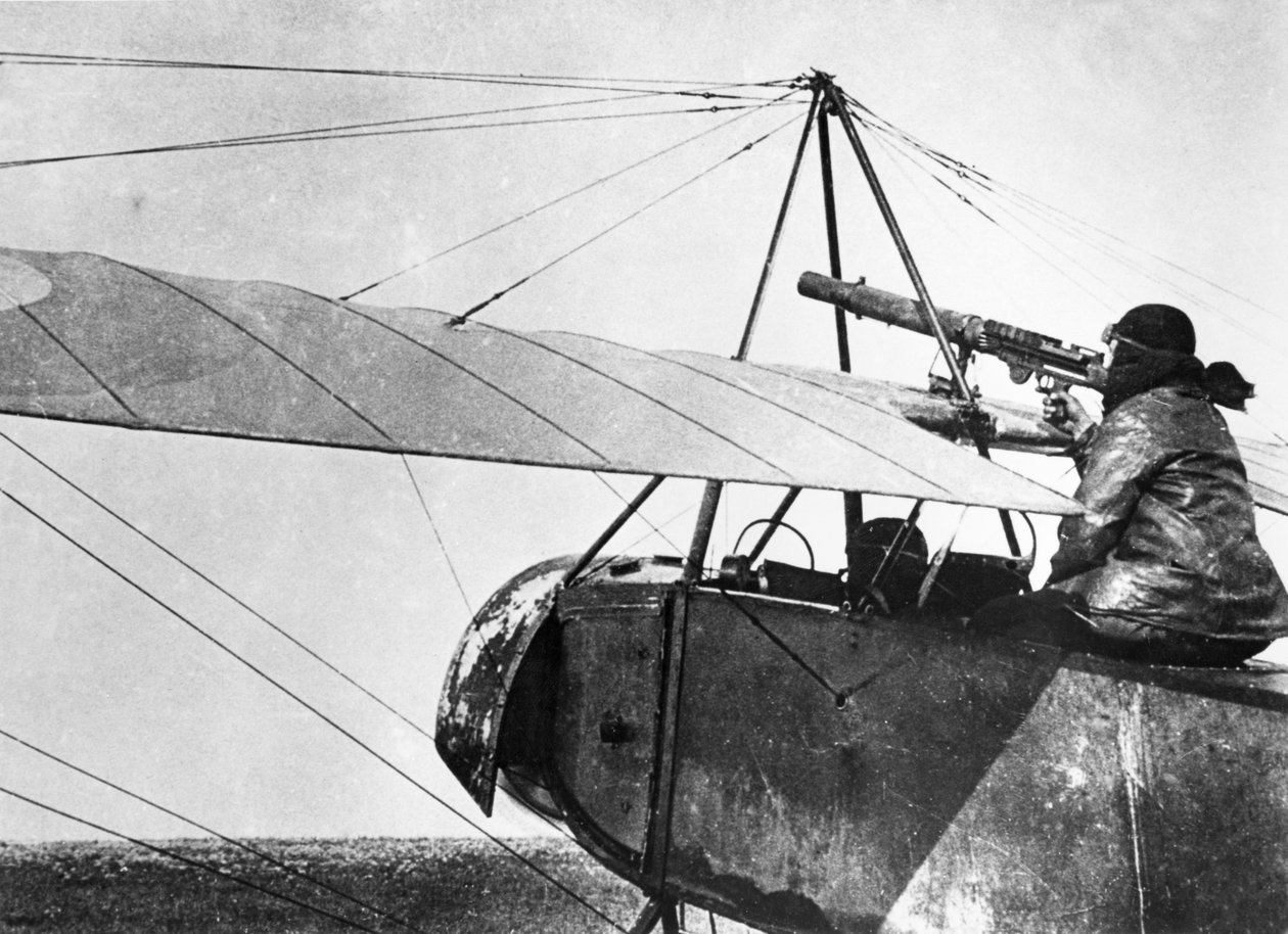 Artilleur aérien pendant la Bataille de la Marne, 1915 - French School