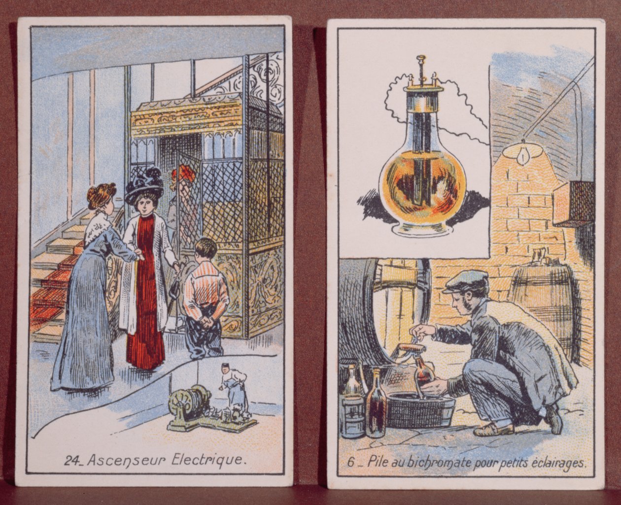 Un ascenseur électrique et éclairage électrique, de la série Les Merveilles de l
