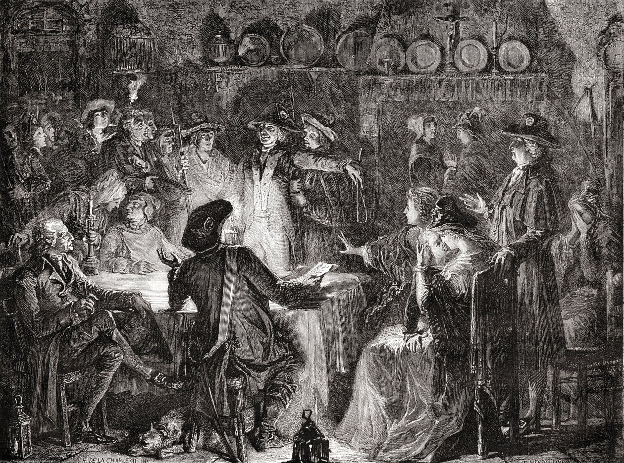 Arrestation de la famille royale à Varennes, 21 juin 1791 - French School