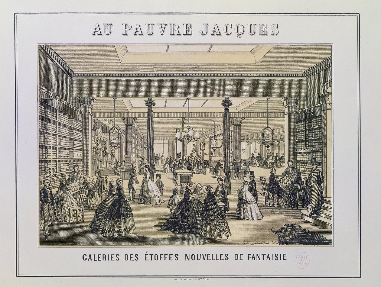 Au Pauvre Jacques : Le Département des Tissus - French School