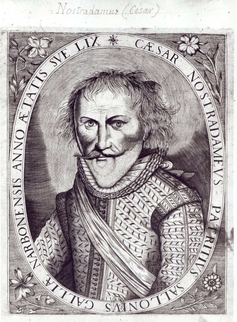 César Nostradamus (1555-1629), âgé de 59 ans, fils de Michel Nostradamus, 1614 - French School