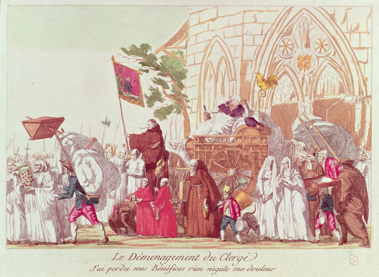 Clergé quittant l