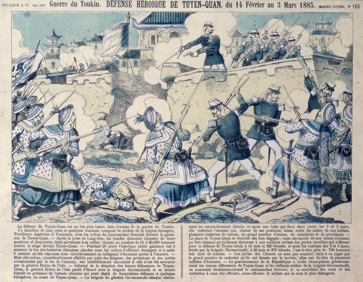 Défense de Tuyen Quang, 14 février 1885 - French School
