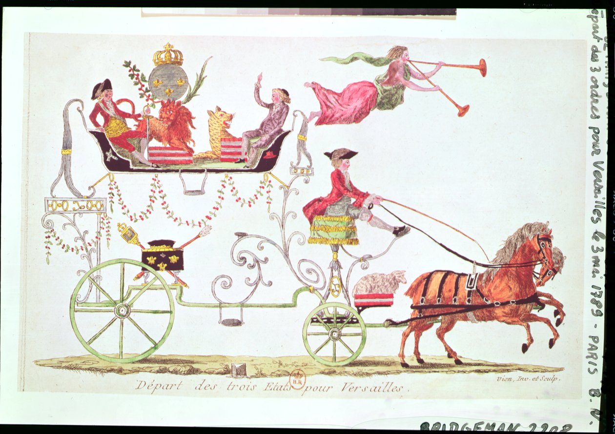Départ des Trois Ordres pour Versailles, 3 mai 1789 - French School