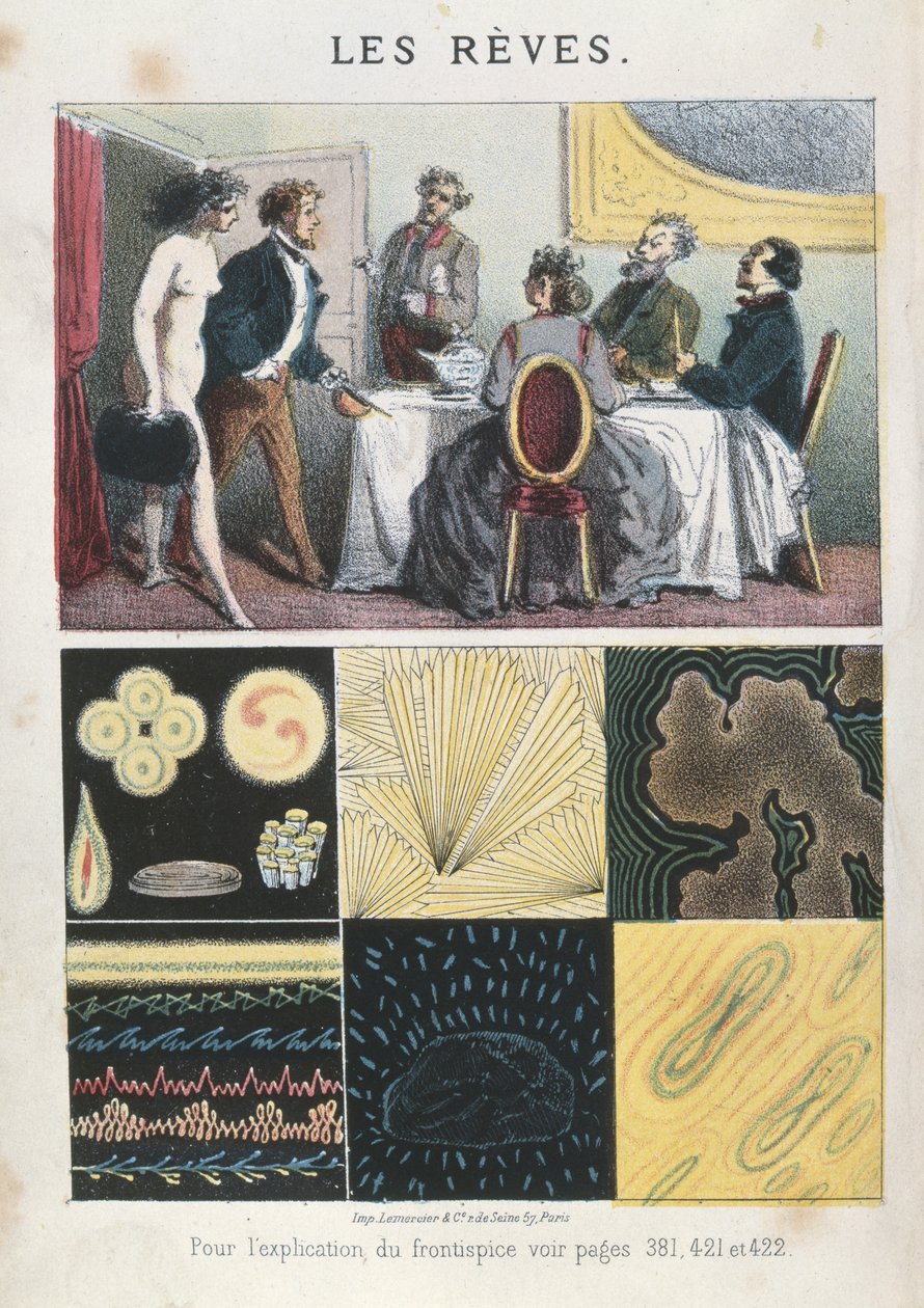 Rêves, illustration de Les Rêves et le Moyen de les Diriger par le Marquis d