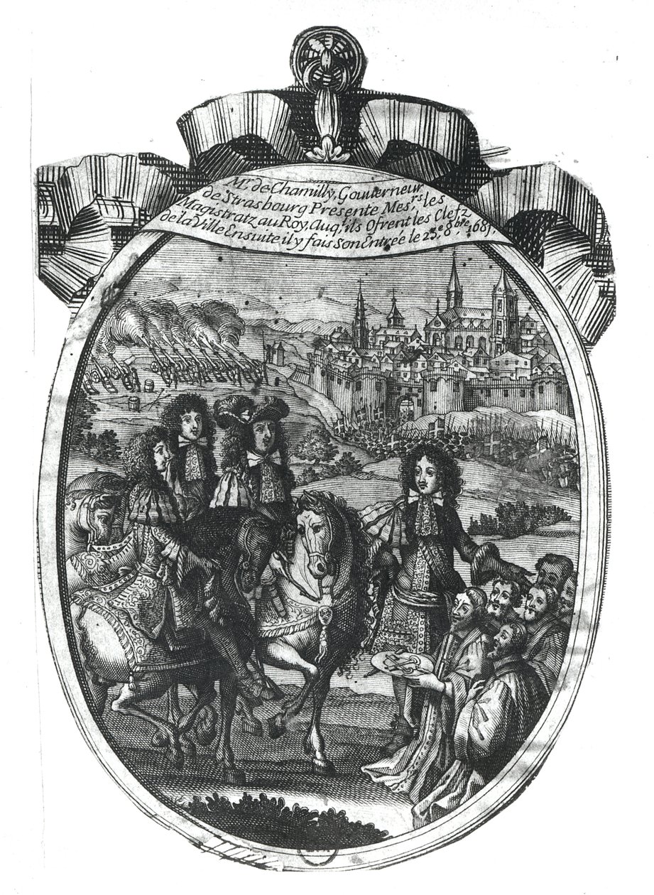 Entrée du roi Louis XIV à Strasbourg, 25 octobre 1681 - French School