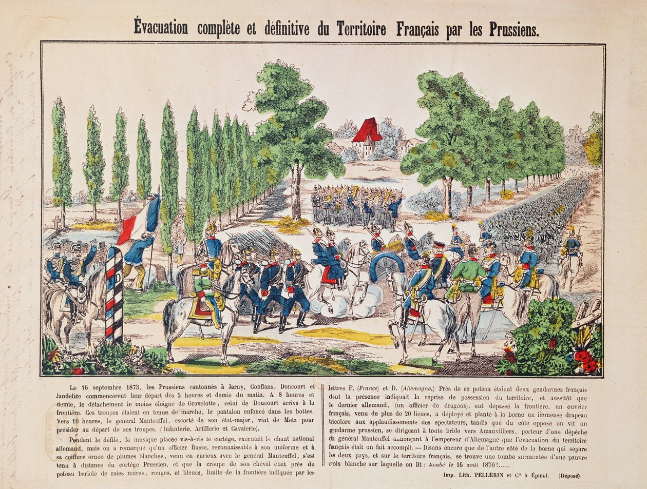Évacuation du territoire français par les Prussiens, 16 septembre 1873 - French School