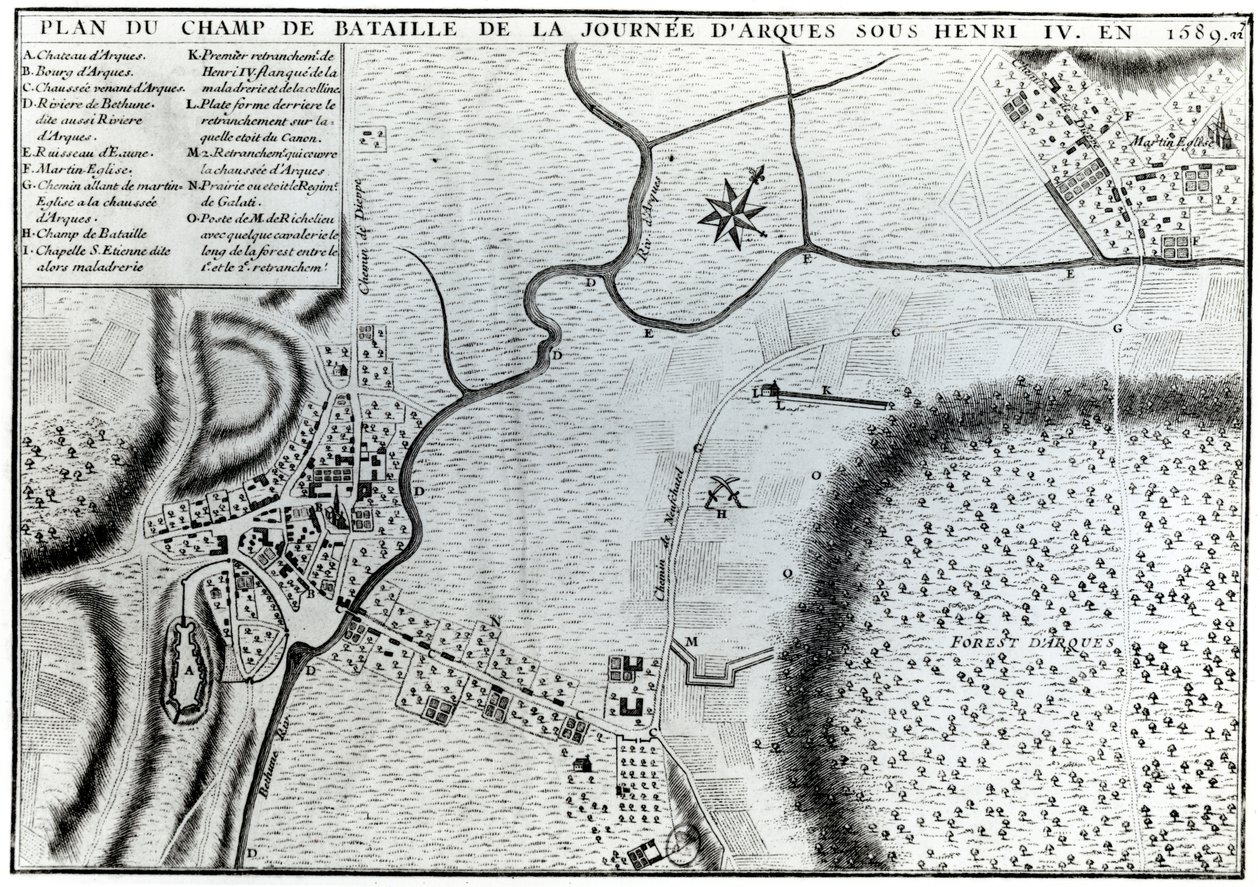 Plan du champ de bataille d