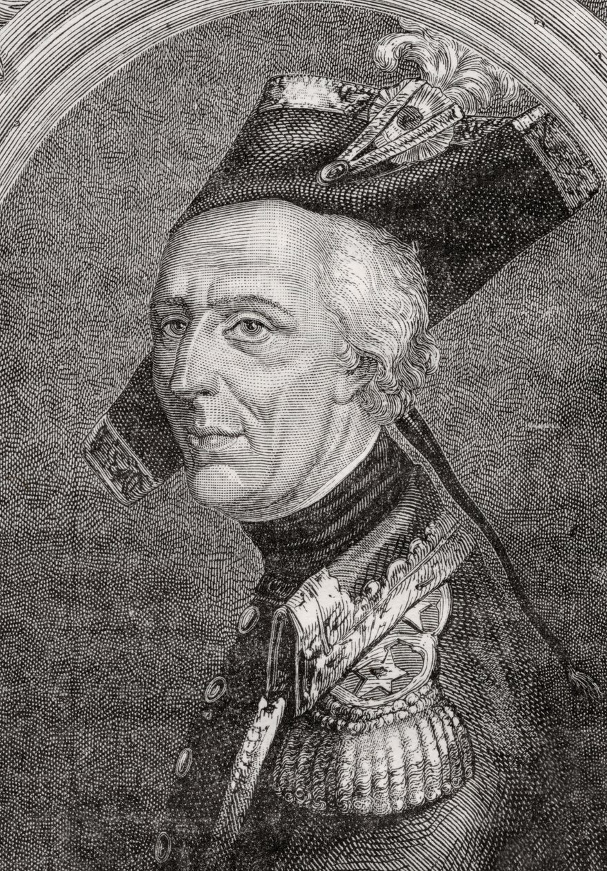Général Luc Auguste Dagobert de Fontenaille (1736-94) - French School