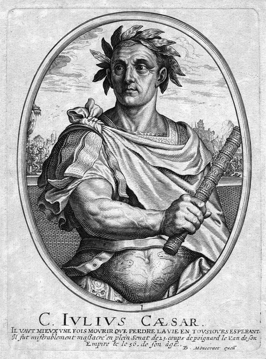 Jules César, gravé par Baltazar Moncornet - French School