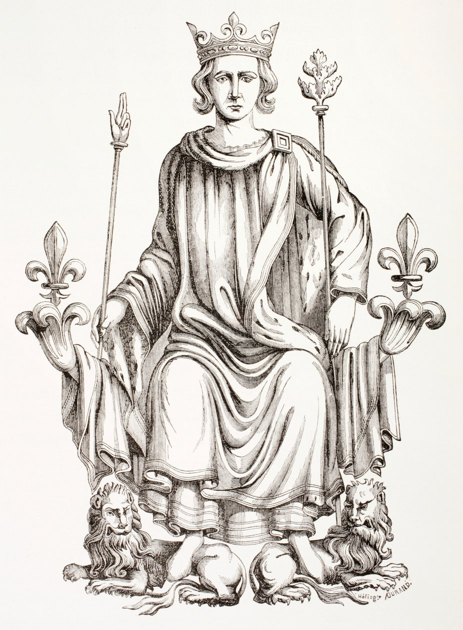 Le roi Charles VI de France sur son trône, de 