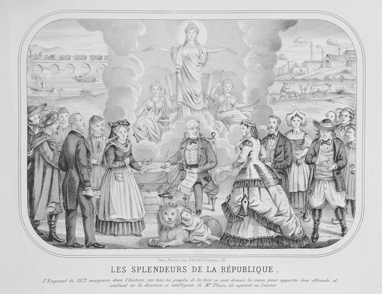 Les Splendeurs de la République, 1872 - French School
