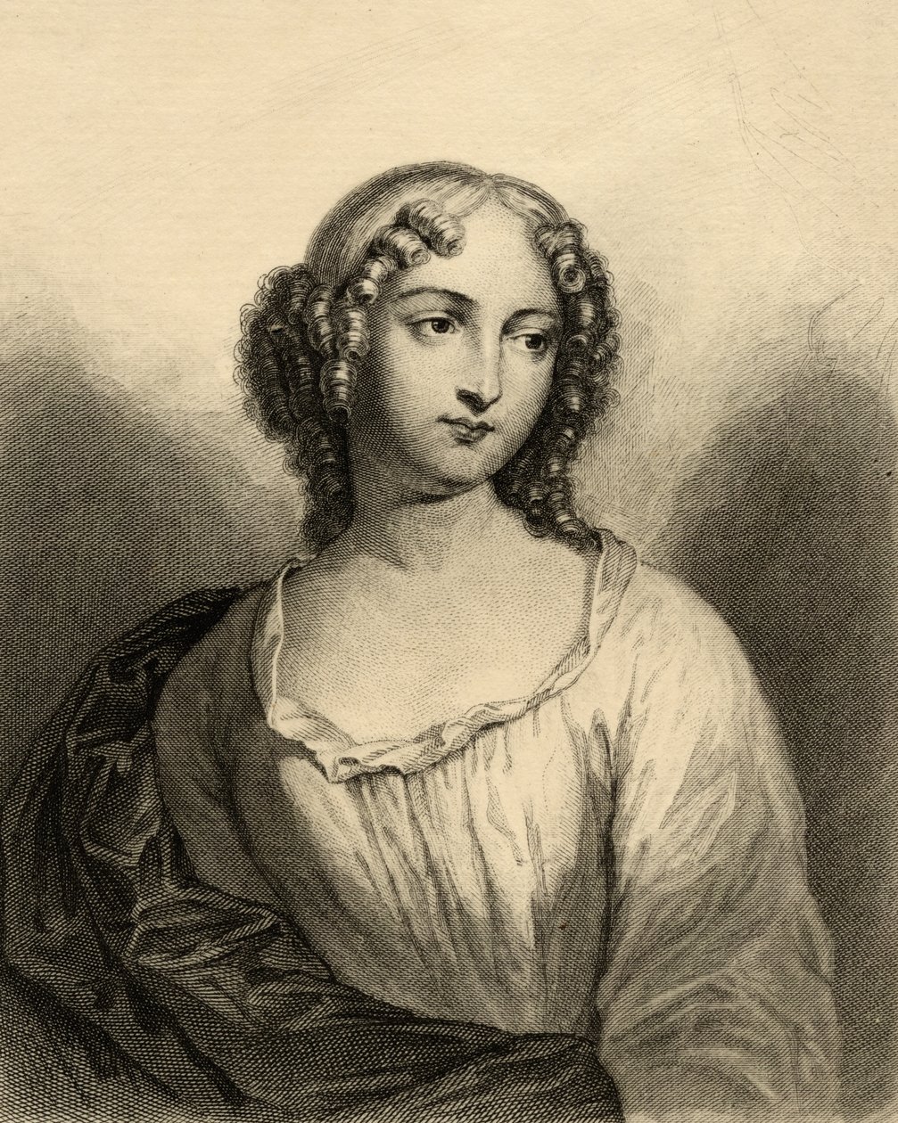 Louise Françoise de La Baume Le Blanc (1644-1710) Duchesse de La Vallière - French School
