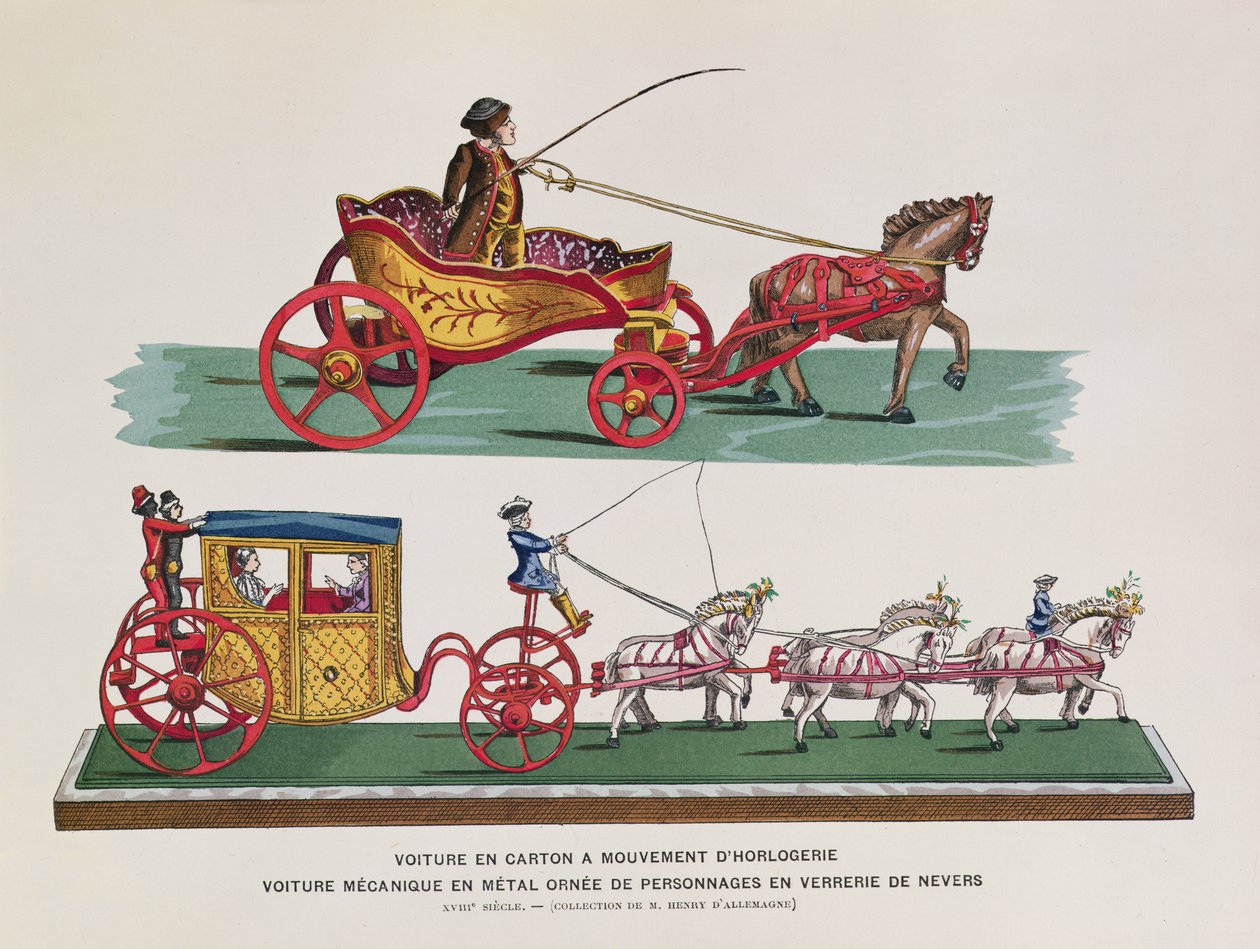 Carrosse mécanique, figures et chevaux de Histoire des Jouets par Henri d