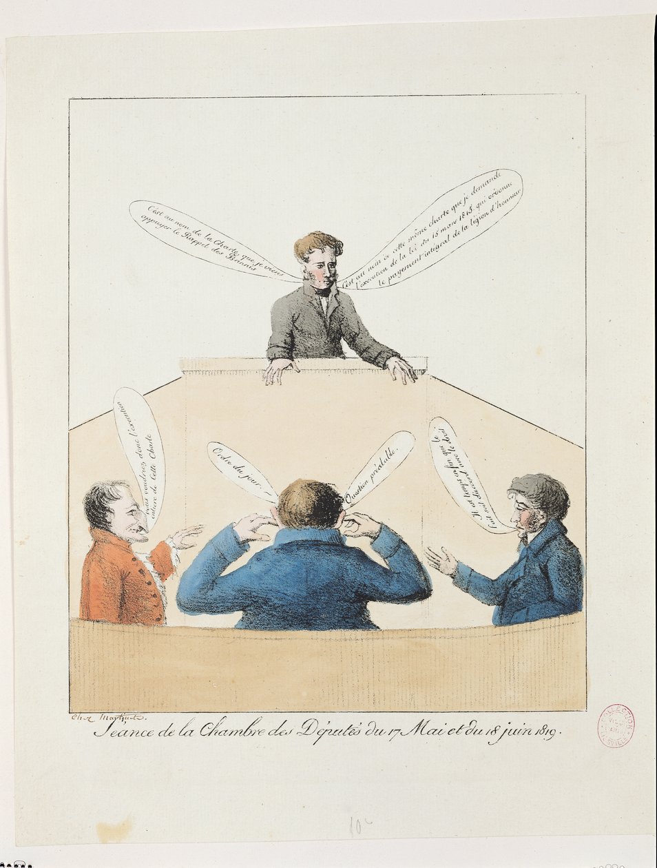 Réunion de la Chambre des députés du 17 mai au 18 juin 1819 - French School