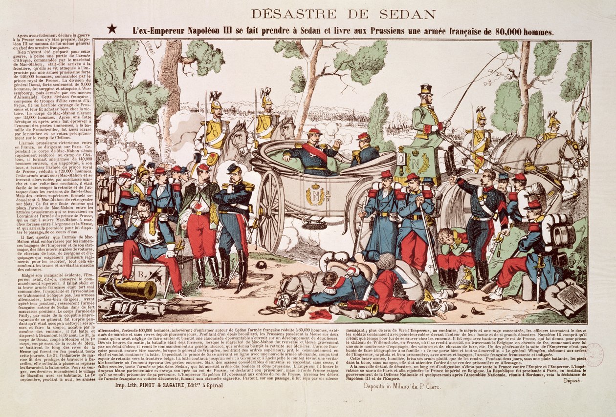 Napoléon III (1808-73) arrive à Sedan et capitule avec 80 000 soldats français devant l