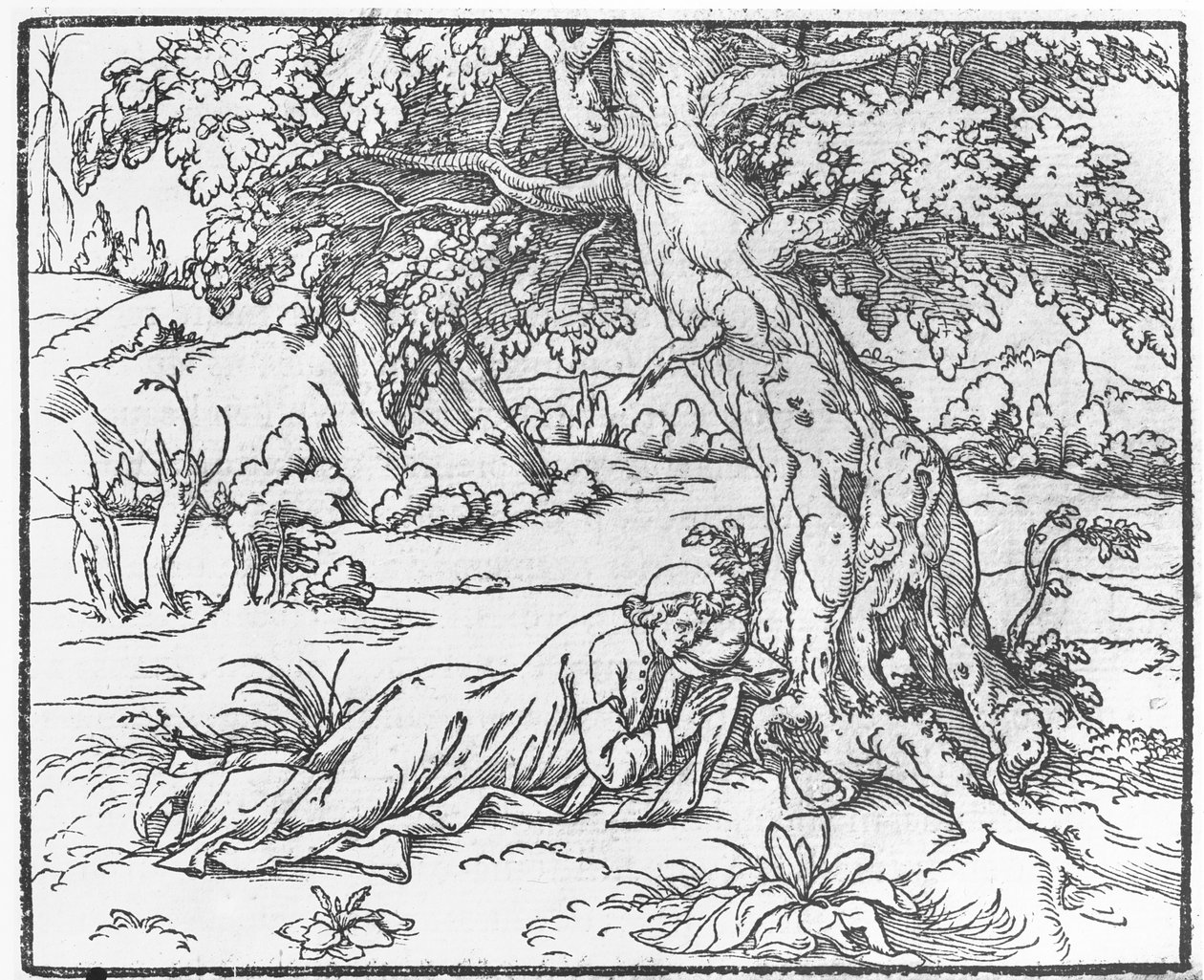 Page de Discours du Songe de Poliphile, par Francesco Colonna, 1546 - French School