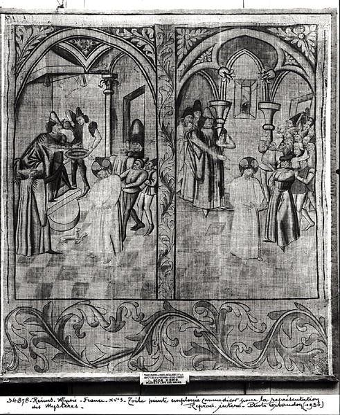 Pilate se lave les mains, Ecce Homo, un des quatre ensembles pour une représentation du Mystère de la Passion, de l