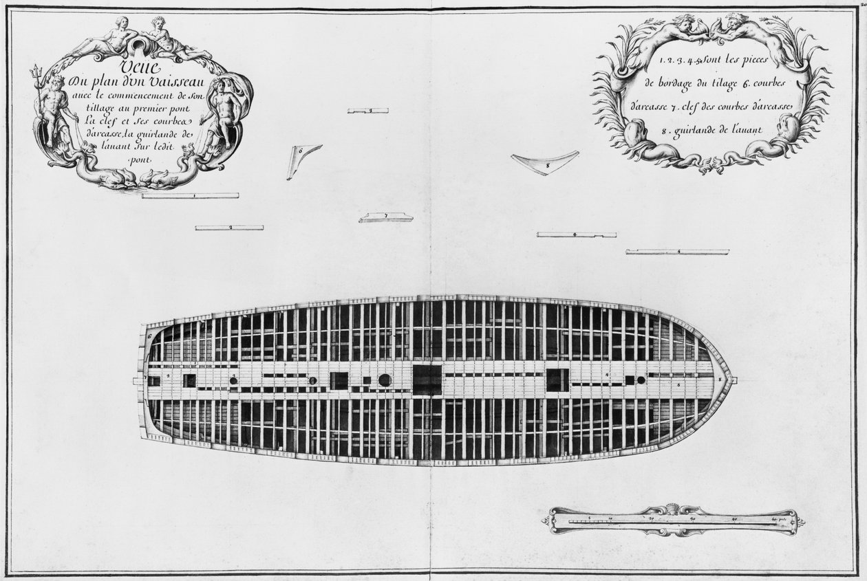 Plan du premier pont d