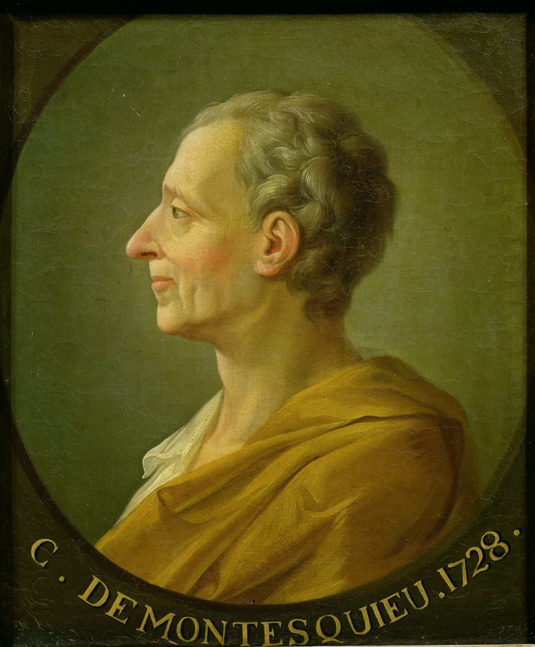 Portrait de Charles de Montesquieu (1689-1755), philosophe et juriste français, 1728 - French School