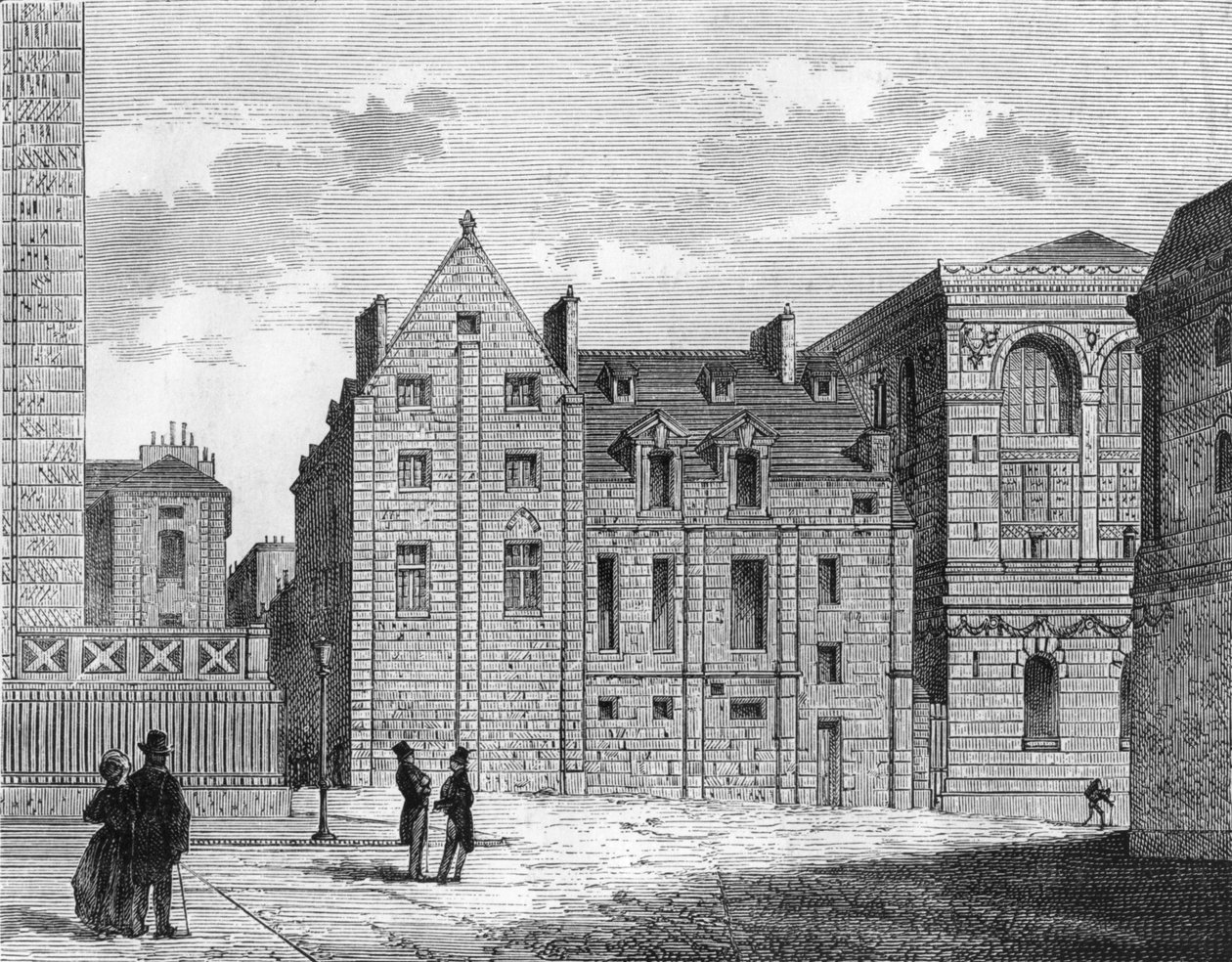 Vestiges du Collège de Montaigu, c.1850 - French School