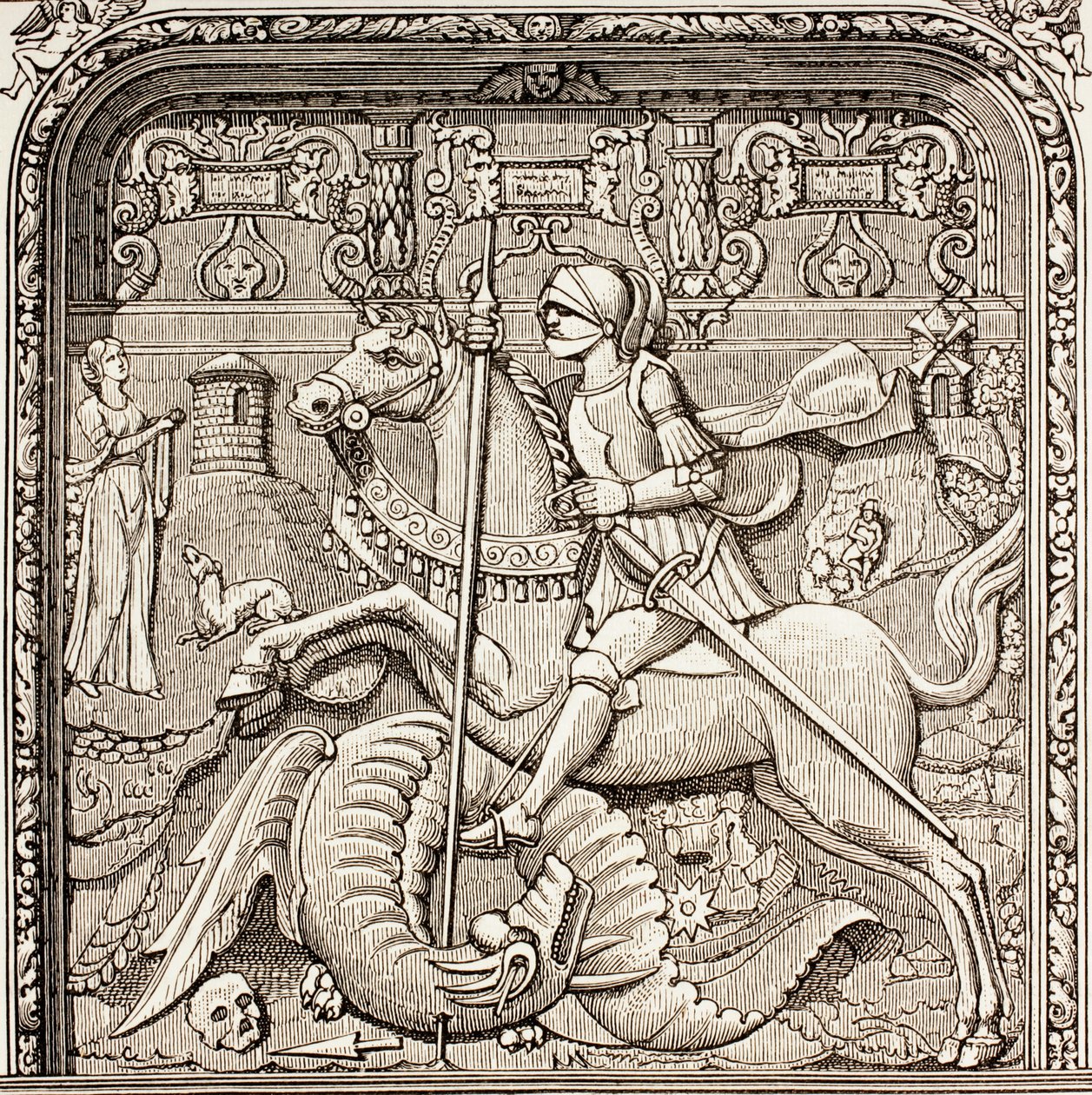 Saint Georges terrassant le dragon, de 