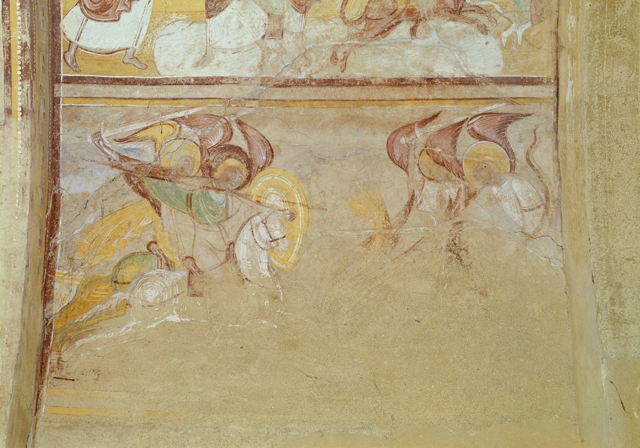 Saint Michel et les anges combattant le dragon, détail de l