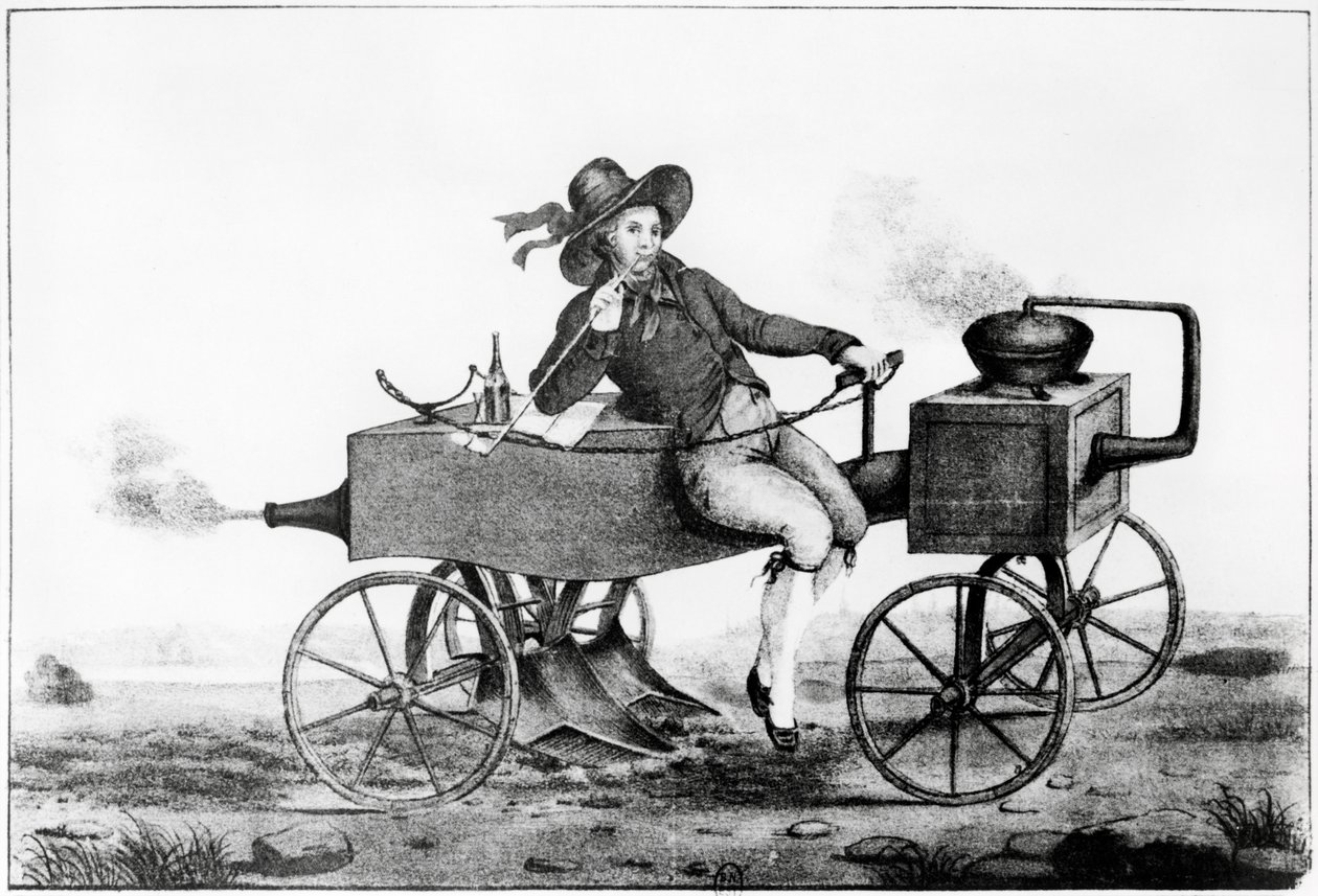 Charrue à vapeur, 1850 - French School