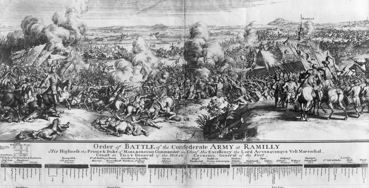 La Bataille de Ramillies, 23 mai 1706 - French School