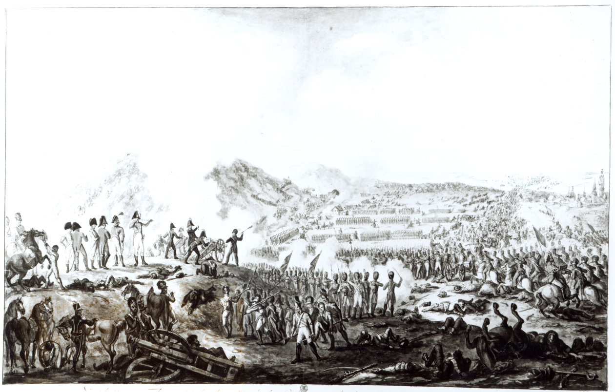 La bataille de Talavera de la Reina entre les armées anglo-espagnoles et françaises, 28 juillet 1809 - French School