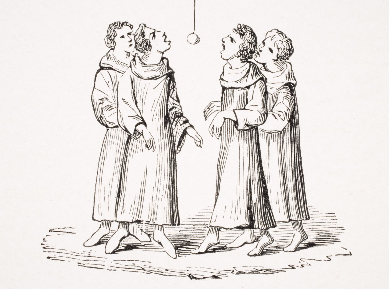 Le Jeu de la pomme suspendue, reproduction d