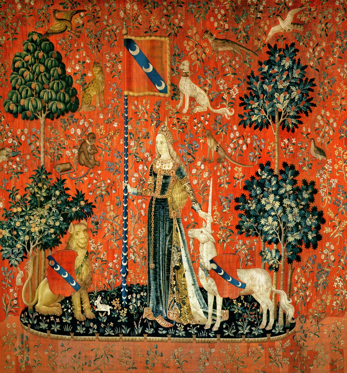 La Dame à la licorne : Le toucher - French School